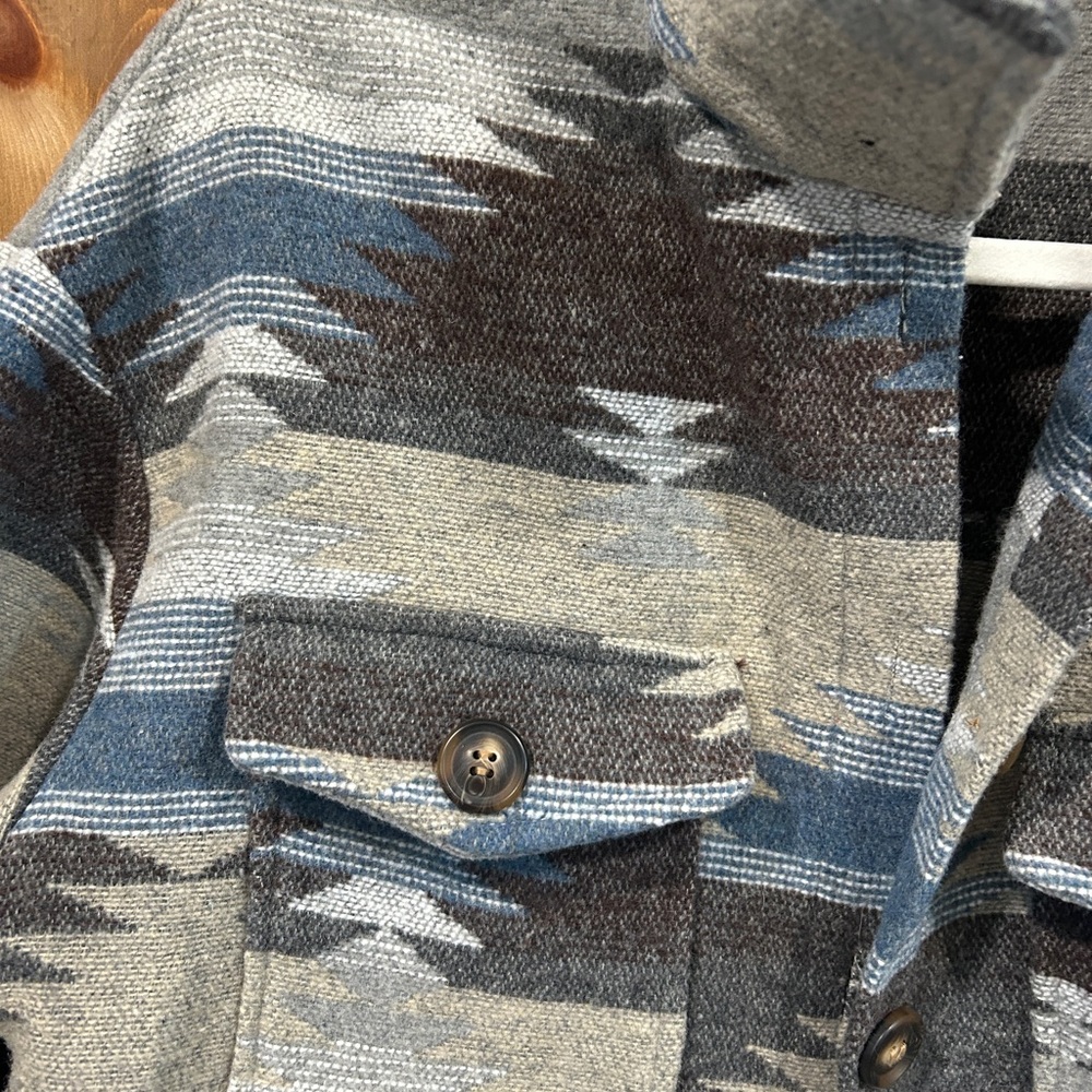 Blue and Gray Patterned Jacket - Picture 2 of 3